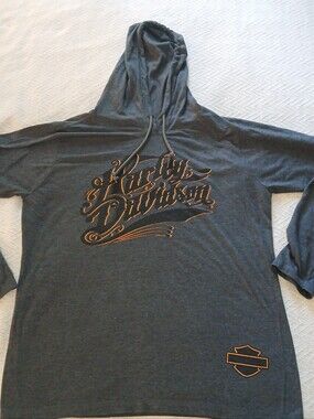 Sz.L Womens Harley Davidson Lightweight Pullover Hoodie